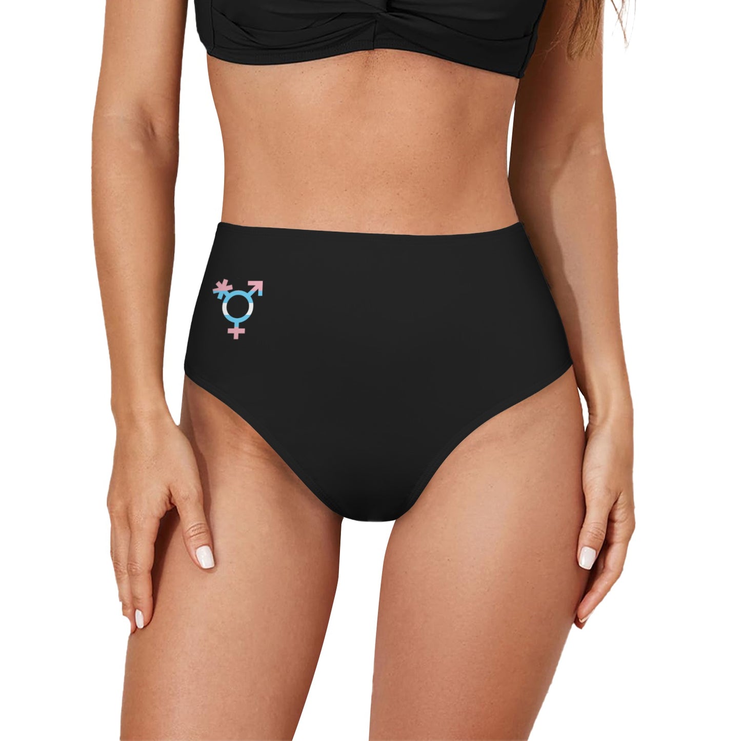 S-2XL Pride Tag Black Panty Tuck