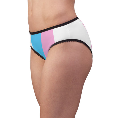 XS - 2XL Blue Pink White Pride Colours High-Cut Knickers