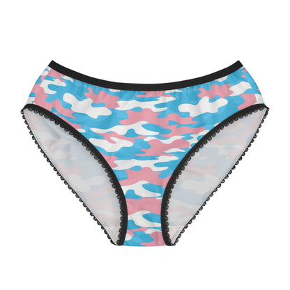 XS - 2XL Blue Pink White Pride Camouflage High-Cut Knickers