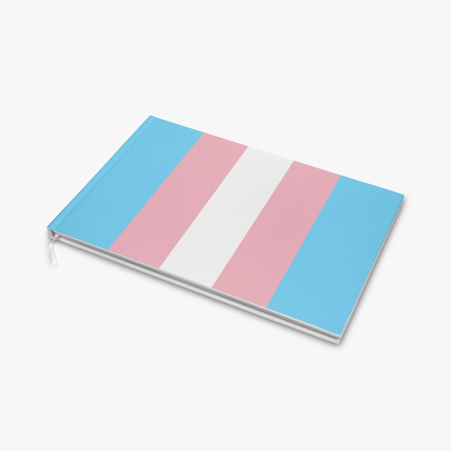 Blue Pink White All-Over Pride Rectangle Wedding Guest Book