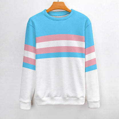 S-3XL Teen Blue Pink White Pride Banded Blue/White Jumper