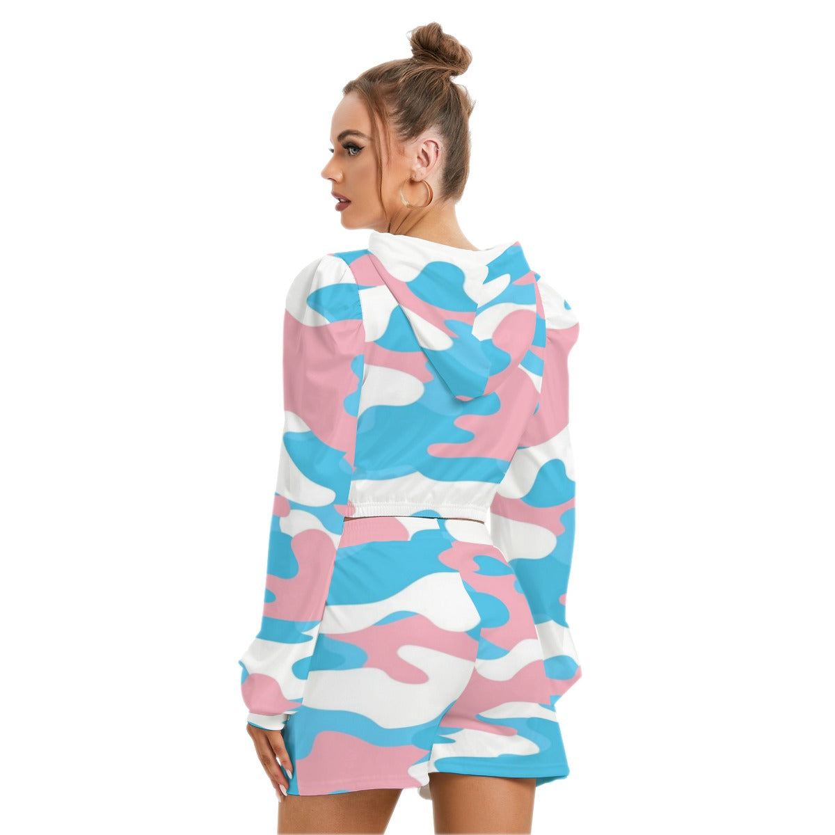 All-Over Print Women's Hoodie And Short Pants Set