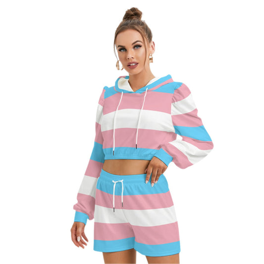 All-Over Print Women's Hoodie And Short Pants Set