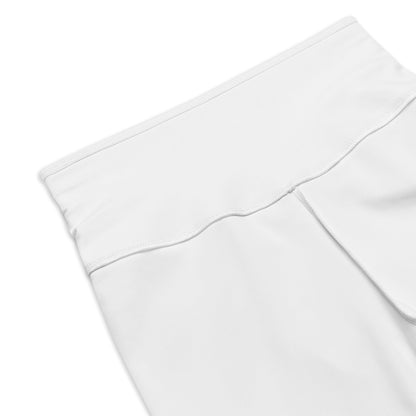 Blue Pink White Pride Ribbon White Butt-Lifting Cycling Shorts tunnellsCo.