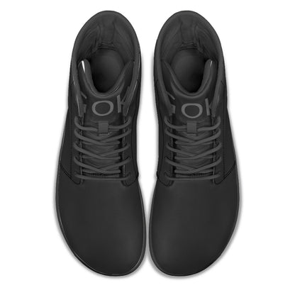 GOK Black Barefoot High-Top Sneakers
