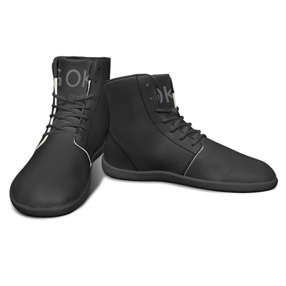 GOK Black Barefoot High-Top Sneakers
