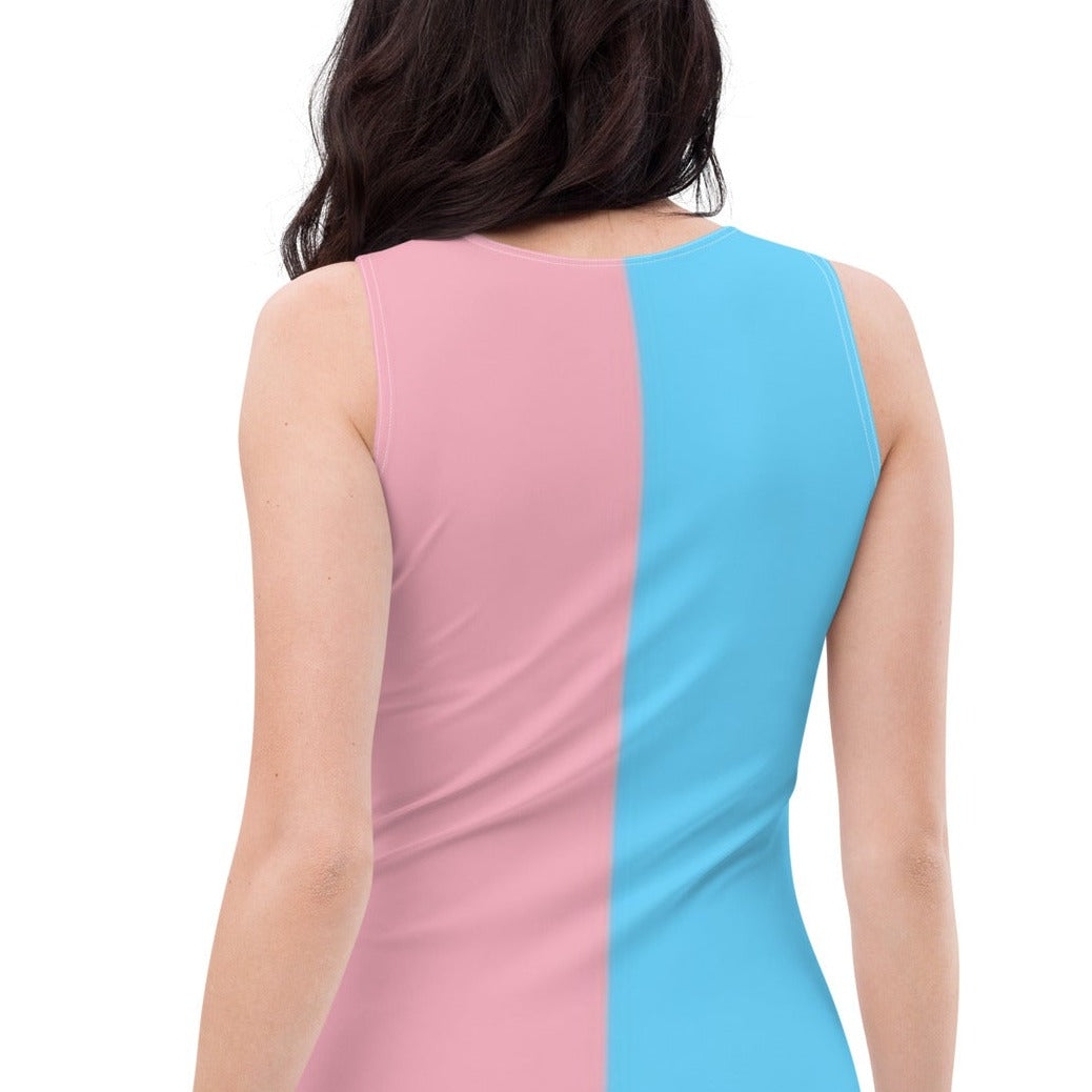 My Hot Trans Girlfriend' Trans Coloured Soft Body-Hugging Dress tunnellsCo.