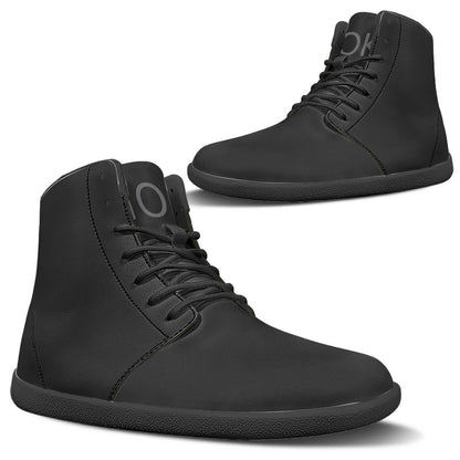 GOK Black Barefoot High-Top Sneakers