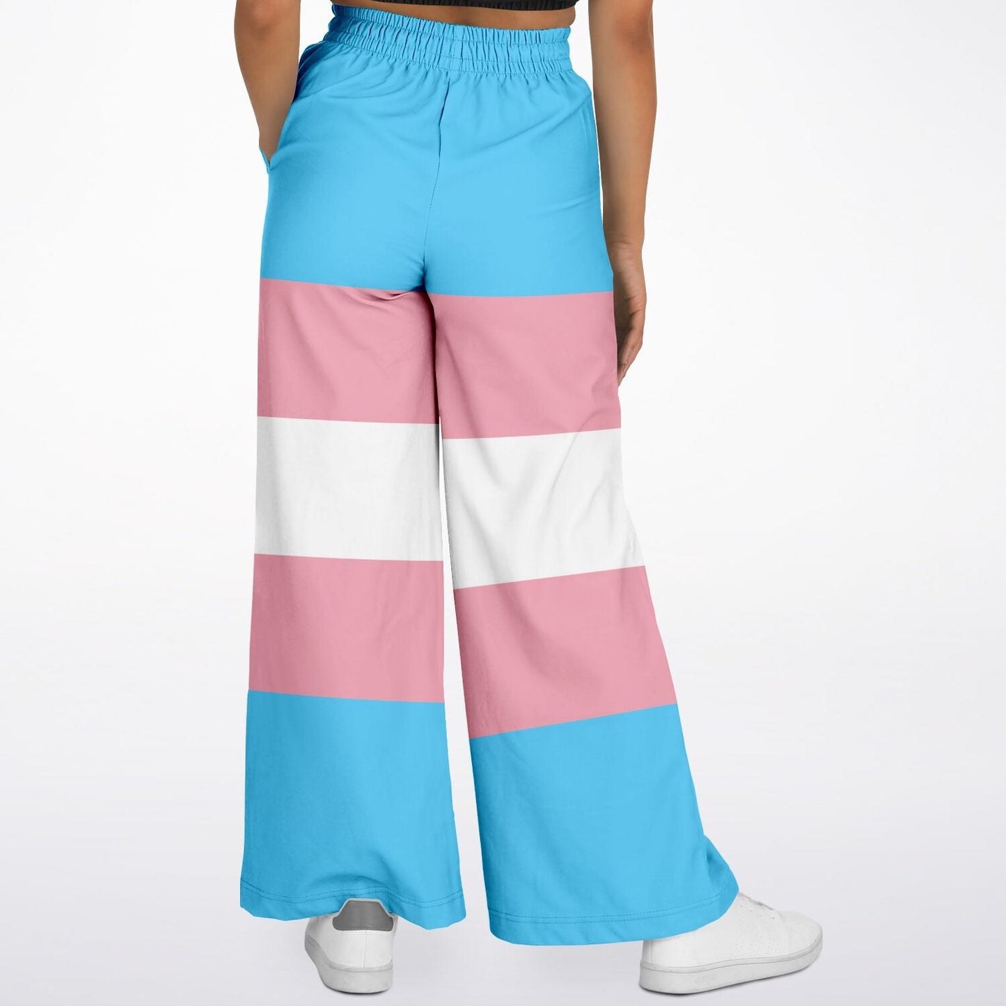 Trans Coloured Trans Pride Casual Flared Joggers tunnellsCo.