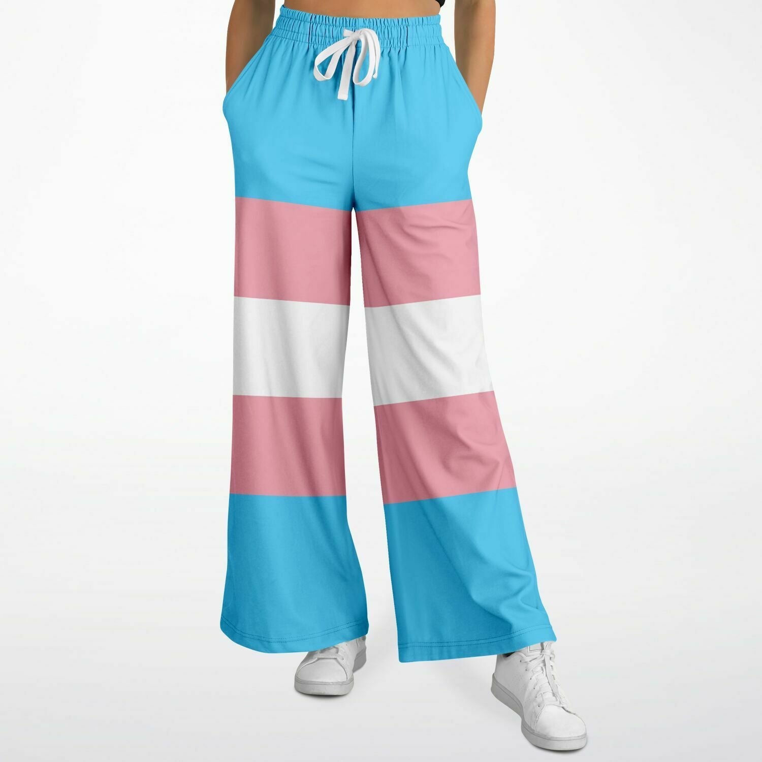 Trans Coloured Trans Pride Casual Flared Joggers tunnellsCo.