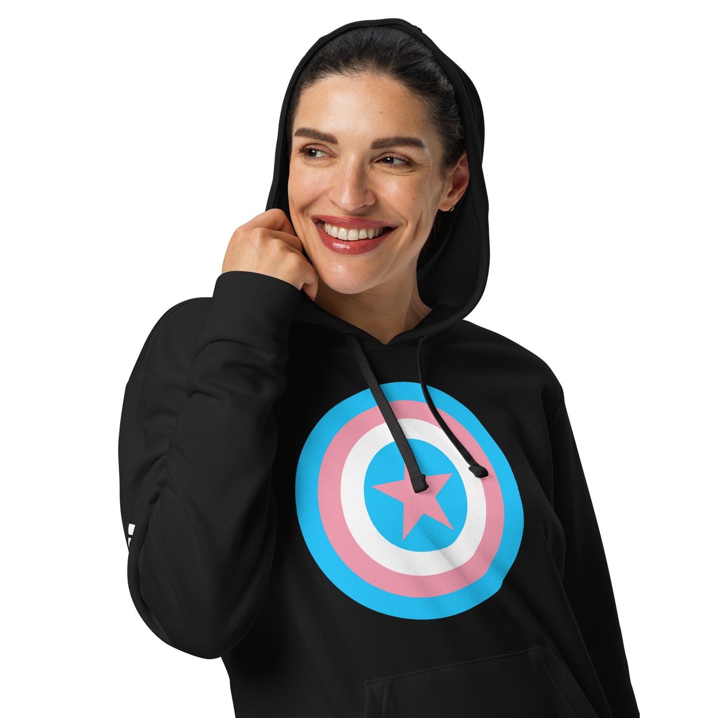 Transgender Pride Coloured Shield Hoodie from Adidas®