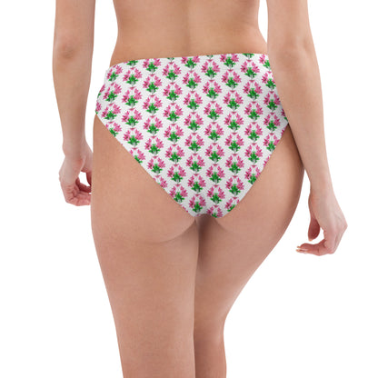 Welcome In Spring White High-Waisted High-Cut Tucking Panty