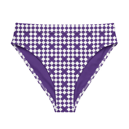 Purple & White Diamond Mosaic Tucking Panty