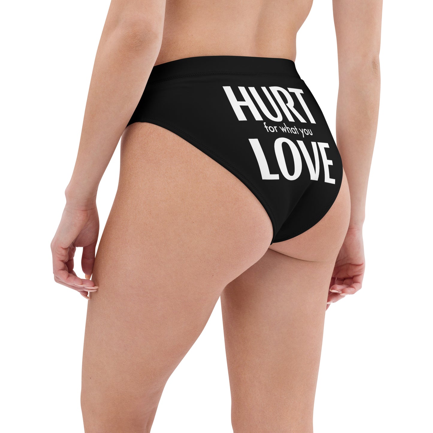 Pride 'HURT FOR WHAT YOU LOVE' Black High- Cut Tucking Panty