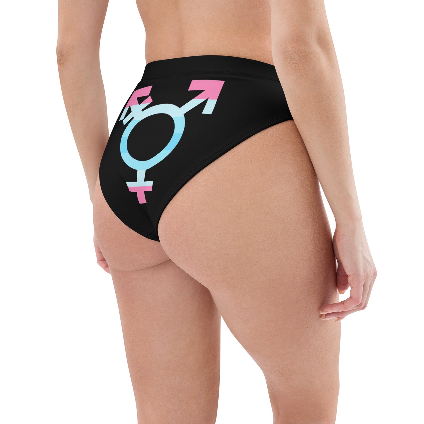 Full Pride Symbol Black High-Waist Hip-Cut Tucking Panty