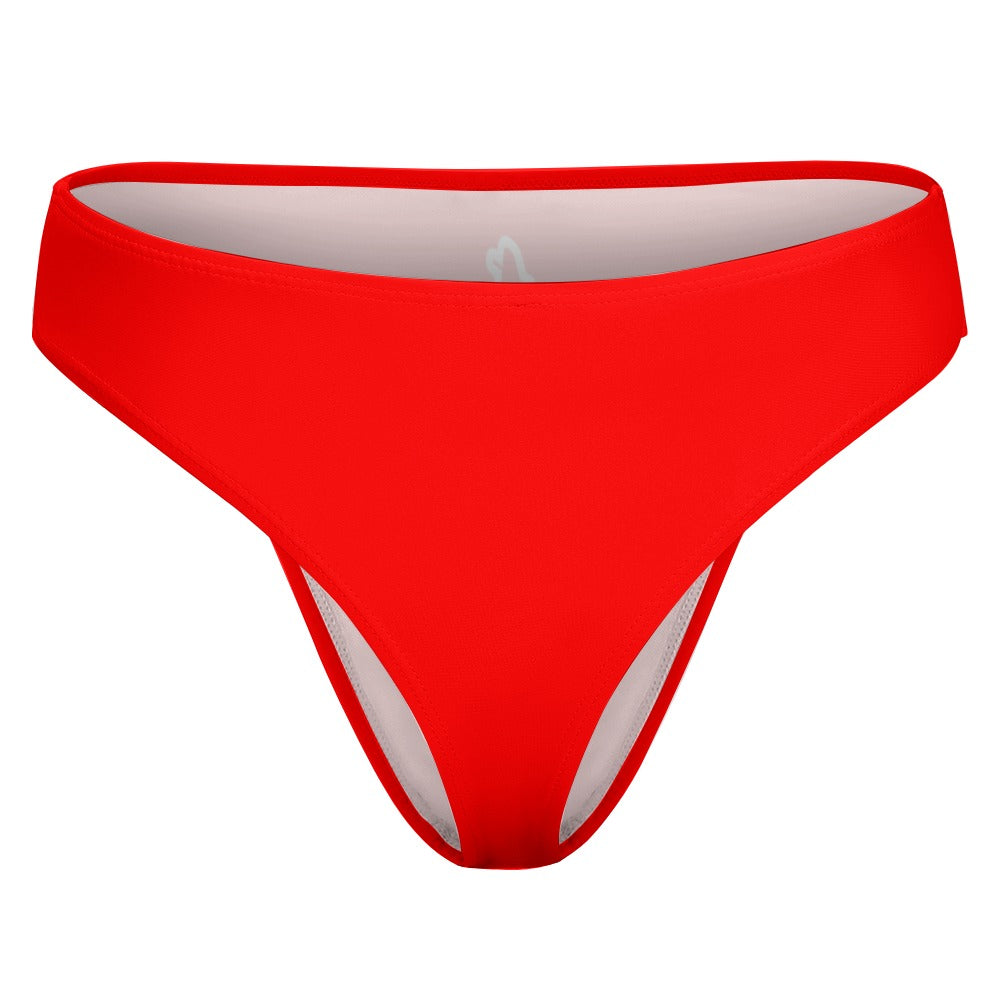 toffolo Red Ruby Ice Silk T-Back Tucking Knickers