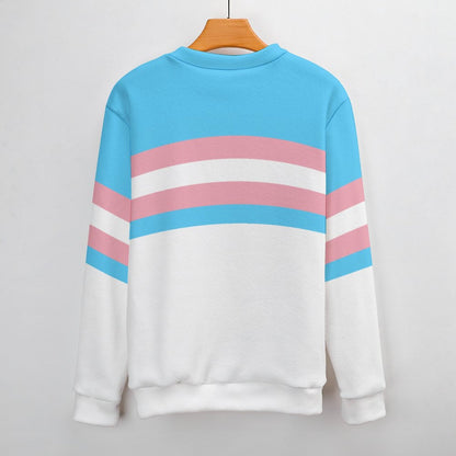 S-3XL Teen Blue Pink White Pride Banded Blue/White Jumper