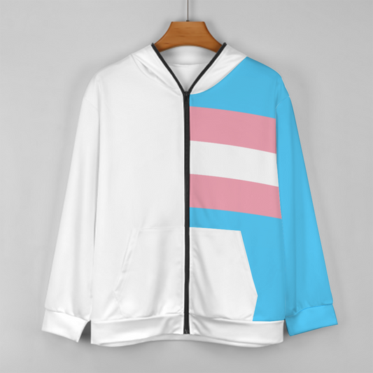 Teen Pride Full-Zip-Up Causal Long-Sleeved Hoodies