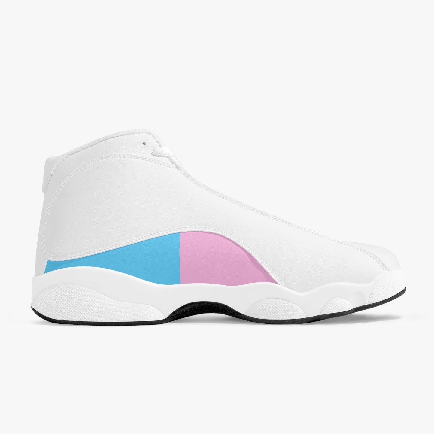 Replica J-13 Blue Pink White Pride High-Top Vegan Leather Basketball Sneakers