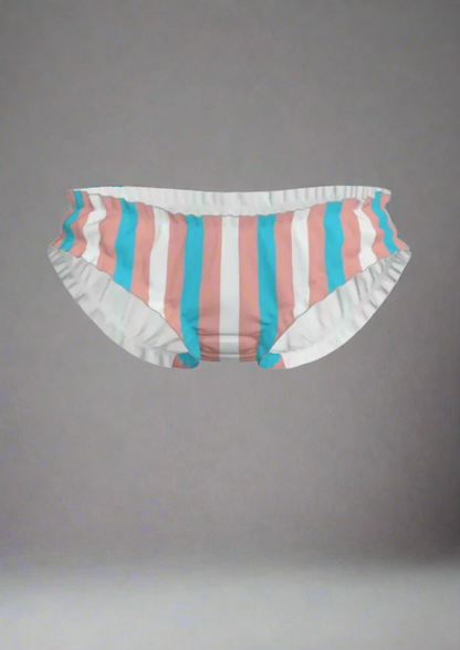 XXS-XXL Blue Pink White Pride Candystriped High-Cut Knickers