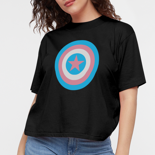 Women's Boxy Tee - black