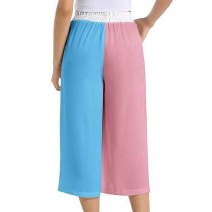 Trans Coloured Trans Paris Pride Loose-Leg Chiffon Culottes