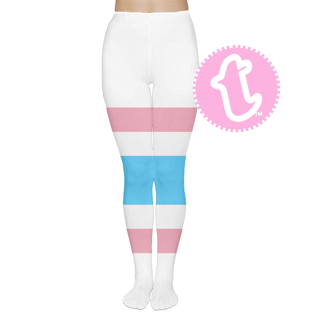 TOFFOLO Blue Pink White Bangkok Pride Pantyhose