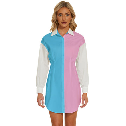Long-Sleeve Shirt Dress