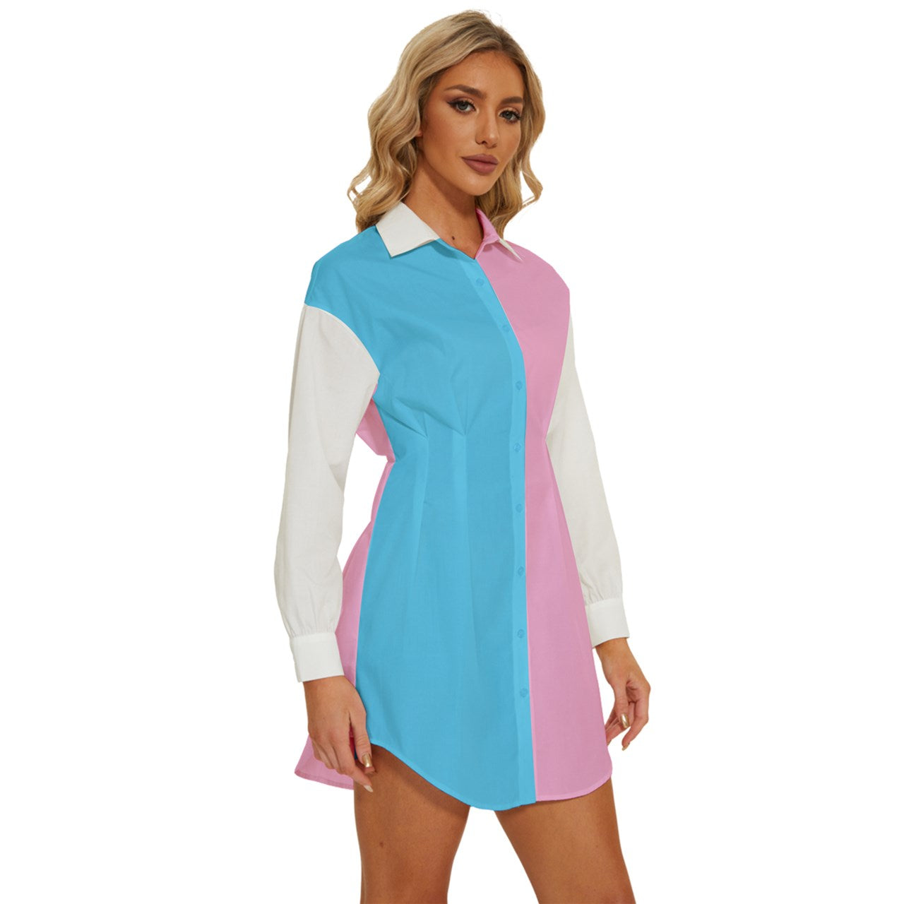 Long-Sleeve Shirt Dress