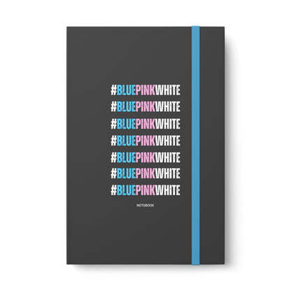 Blue Pink White #BLUEPINKWHITE Series Black Color Contrast Companion Notebook
