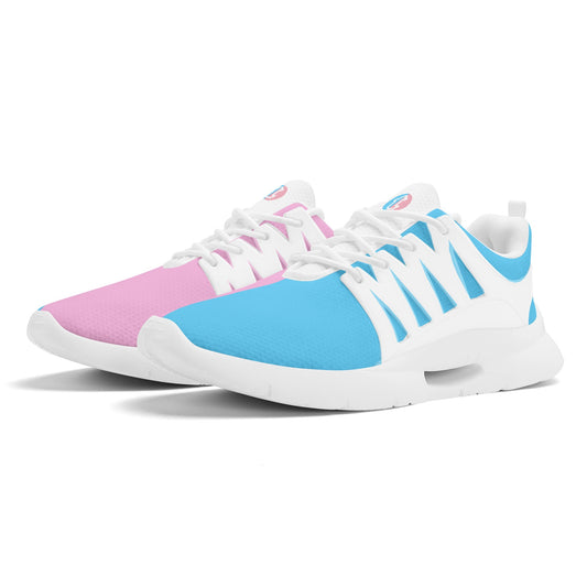 Blue Pink White Vive l'Paris Pride All-Over Lightweight Gym Sneakers