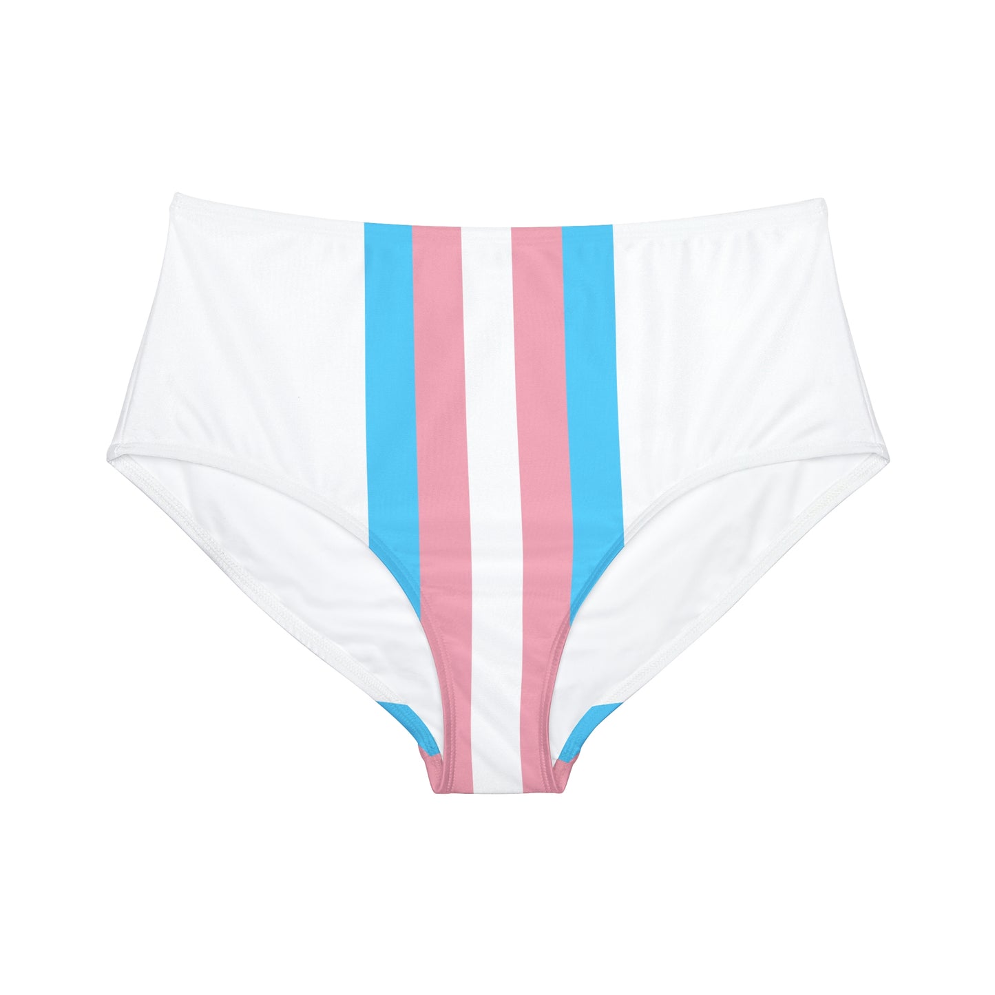 Blue Pink White Pride Striped 70's Schoolgirl Hipster Tuck