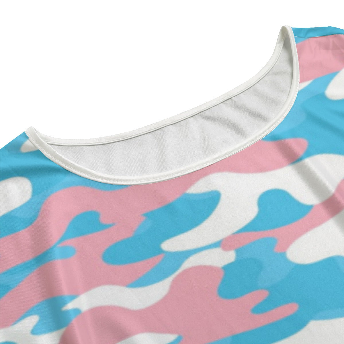 Trans Coloured Trans Pride Camouflage Long T-Shirt Style Nightdress