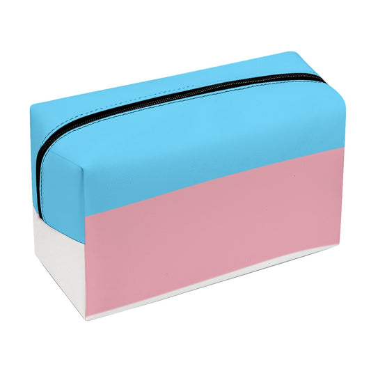 Teens Trans Coloured Trans Pride Vegan Leather Roll Bag