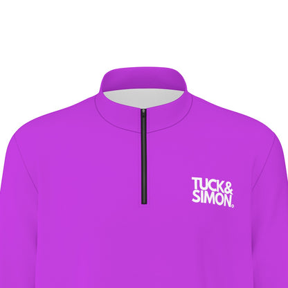 Teen - Plus Size Tuck&Simon Purple Half-Zip Pullover