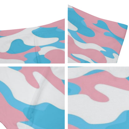 Trans Coloured Trans Pride Camouflage Skinny-Fitting Boyfriend Short Boxers