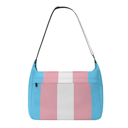 Large Blue Pink White All-Over Pride Messenger Bag