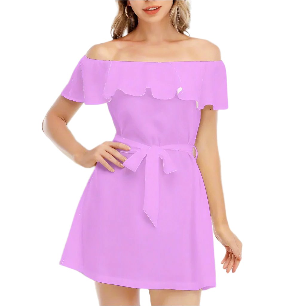 Teen Ice-Cream Chiffon Ruffle Dress