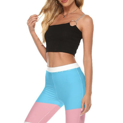 All-Over Print Women's Skinny Flare Pants