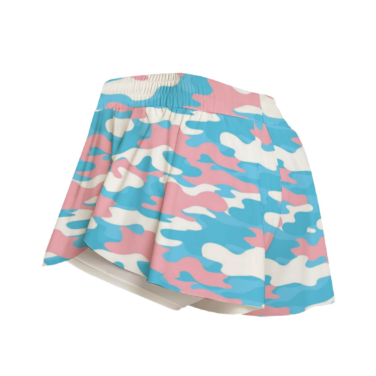 Blue Pink White Pride Camouflage Fitness Sport Culottes