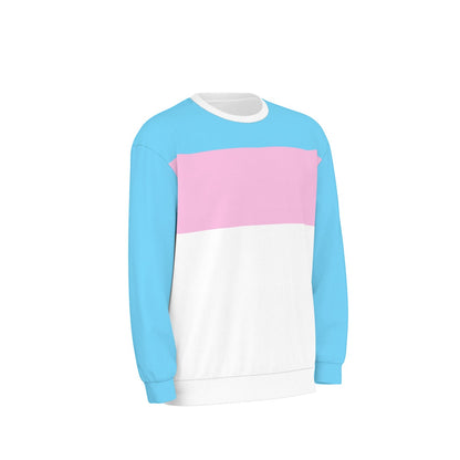 Plus Size Blue Pink White Pride Drop Shoulder T-Shirt
