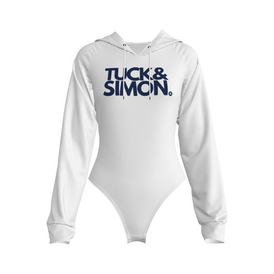 Teen Tuck&Simon White Hooded Bodysuit