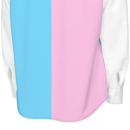 Blue Pink White Pride Long Sleeve Shirt