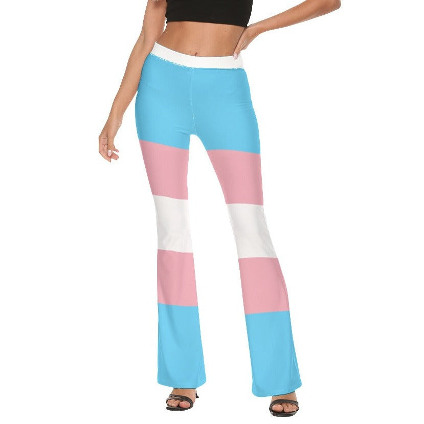 All-Over Print Women's Skinny Flare Pants