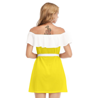 Teen Ice-Cream Chiffon Ruffle Dress