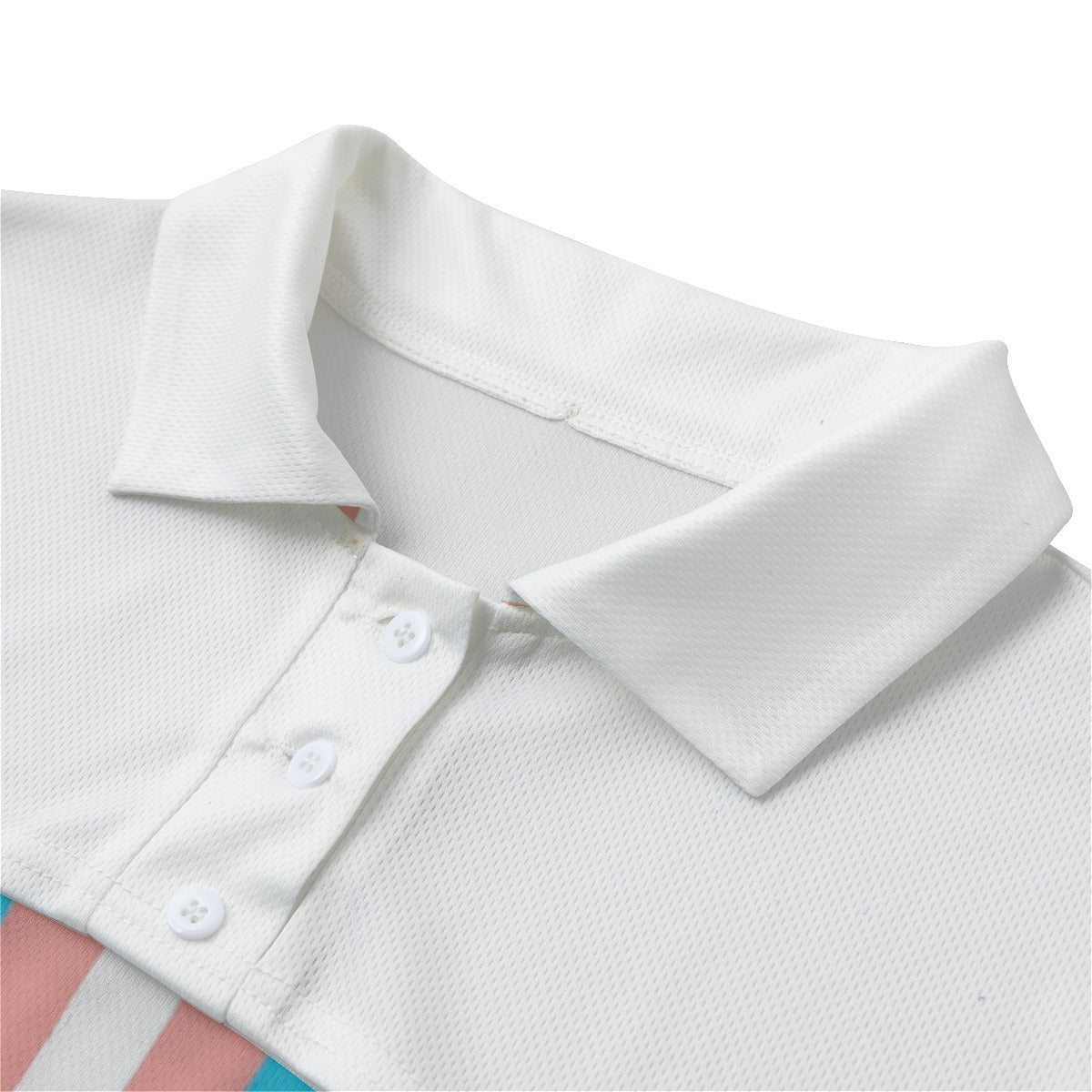 Plus Size All-Over Pride Candy Shirt White 2Pcs Polo T-Shirt