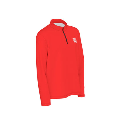 Teen - Plus Size Tuck&Simon Red Half-Zip Pullover