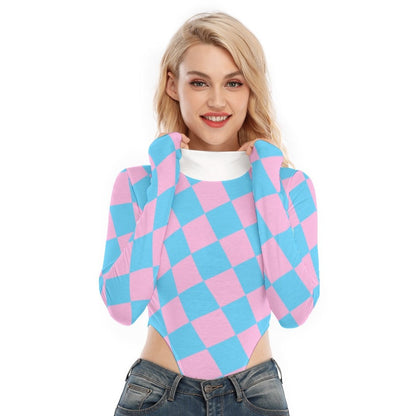 Teen Blue Pink White Pride Circus Check Long-Sleeve Body