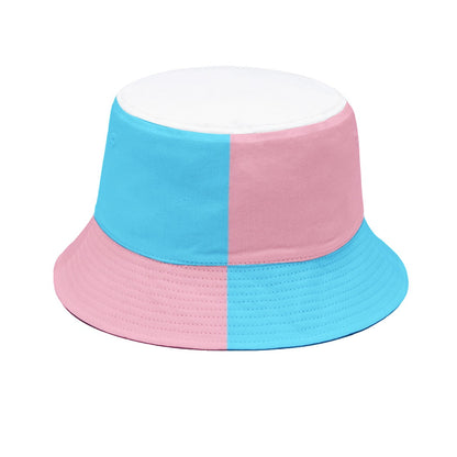 Trans Coloured Trans Pride Coloured Bucket Hat