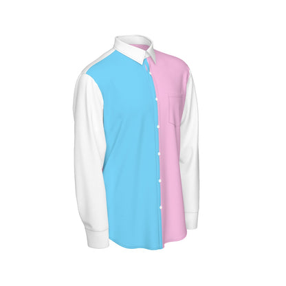Blue Pink White Pride Long Sleeve Shirt